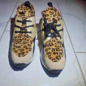 Lady Godiva Leopard Print Sneakers Size 7.5